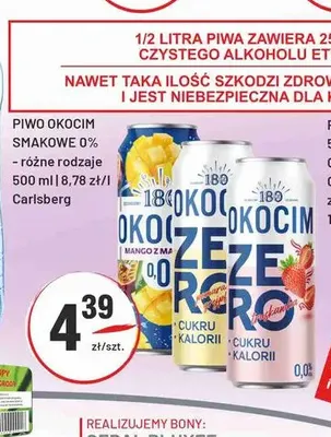 Piwo bezalkoholowe Okocim smakowe promocja w Sedal