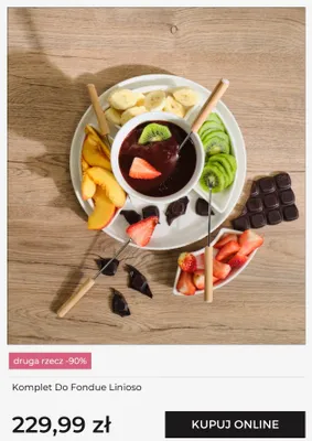 Komplet do fondue home&you Linioso promocja w home&you