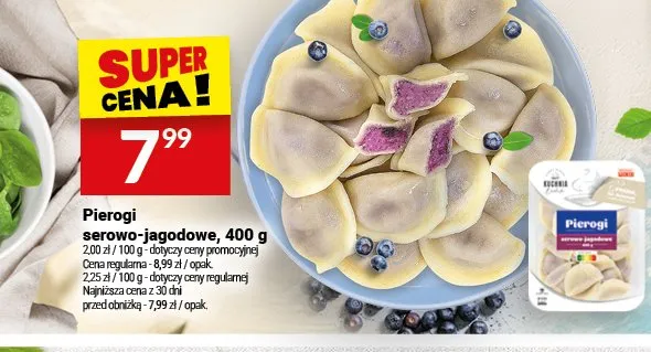 Pierogi serowo-jagodowe Białecki Kuchnia promocja w Twój Market