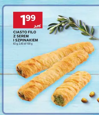 Ciasto filo z serem i szpinakiem promocja w Stokrotka