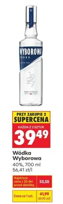 Wódka Wyborowa promocja w Biedronka