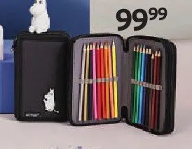 Piórnik z wyposażeniem Muminki podwójny Moomin promocja w Empik
