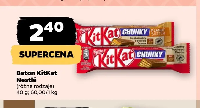 Baton KitKat Nestlé promocja w Netto