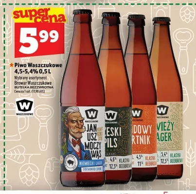 Piwo Browar Waszczukowe Czeski Pils promocja w TOPAZ