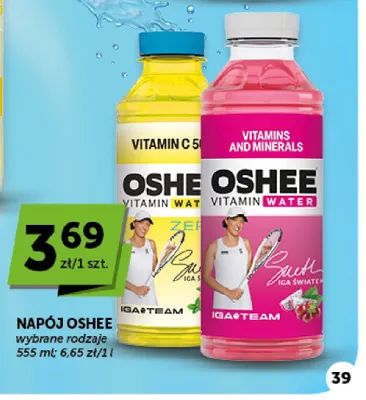 Napój Oshee Vitamin Water Vitamins and Minerals promocja w Euro Sklep