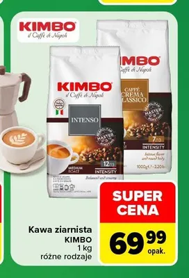 Kawa ziarnista Kimbo Crema Classico promocja w Carrefour