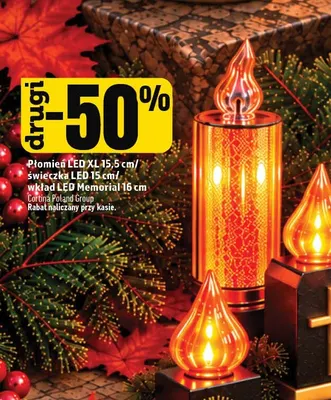 Płomień LED Xl 15,5 cm Cortina promocja w TOPAZ