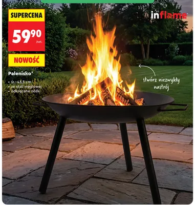Palenisko inflame śr. 43,5cm ze stali węglowej promocja w Biedronka