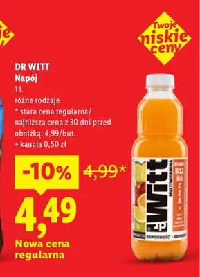 Napój Dr Witt promocja w Lidl