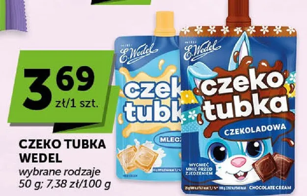 Czeko Tubka E.Wedel czekoladowa promocja w Groszek