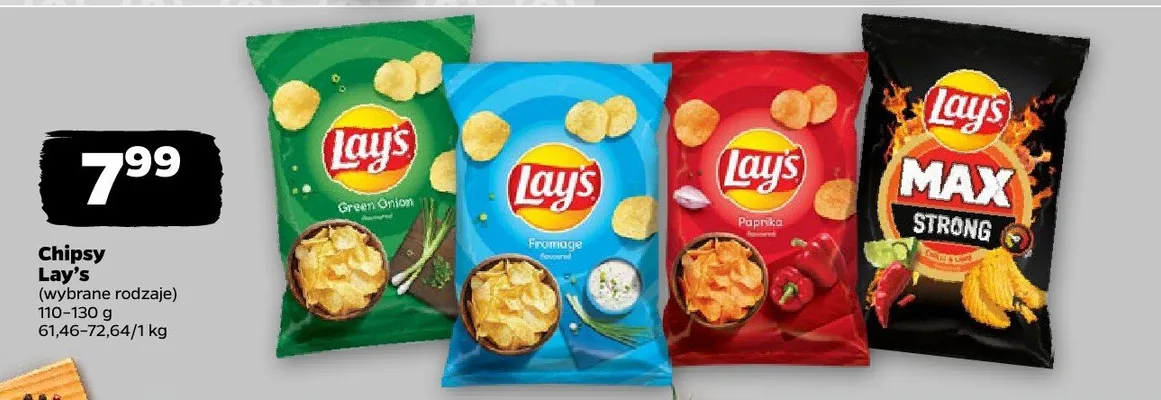 Chipsy Lay's MAX Strong promocja w Netto