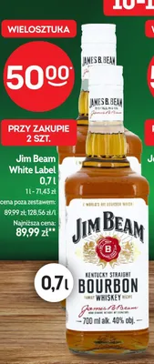 Whisky White Label Kentucky Straight Bourbon promocja w Żabka