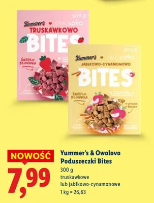 Poduszeczki Bites truskawkowe promocja w Lidl