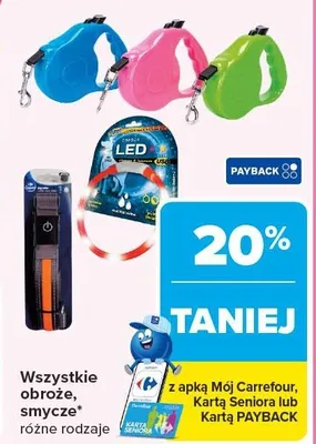 Wszystkie obroże, smycze różne rodzaje promocja w Carrefour