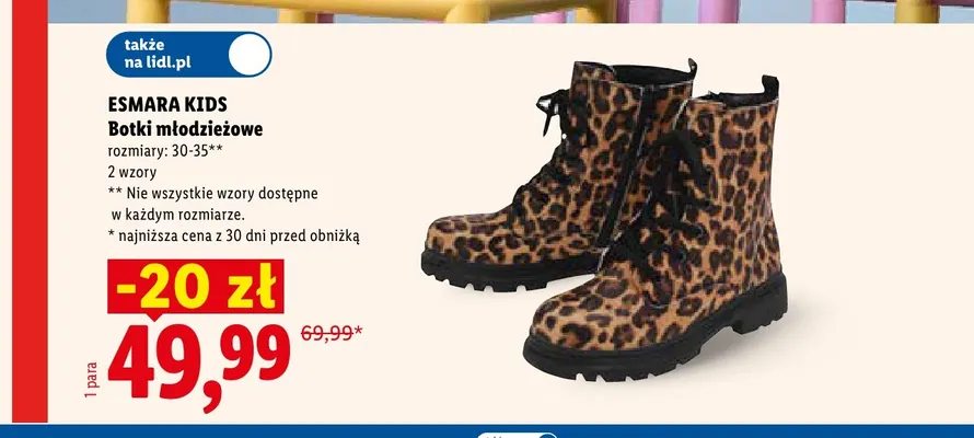 Botki młodzieżowe promocja w Lidl