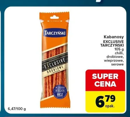 Kabanosy Tarczyński Exclusive serowe promocja w Globi