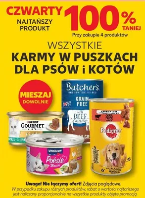 Karma w puszkach dla psów i kotów promocja w Kaufland