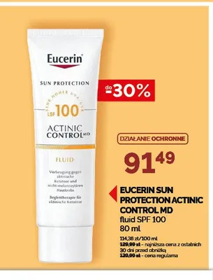 Fluid EUCERIN SUN PROTECTION ACTINIC CONTROL MD SPF 100 promocja w Ziko Dermo