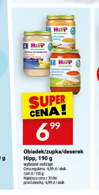 Obiadek HiPP z kurczaka i manną promocja w Twój Market