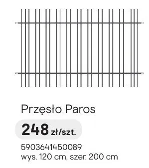 Przęsło Paros promocja w Castorama