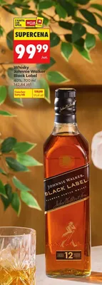 Whisky Johnnie Walker Black Label promocja w Biedronka