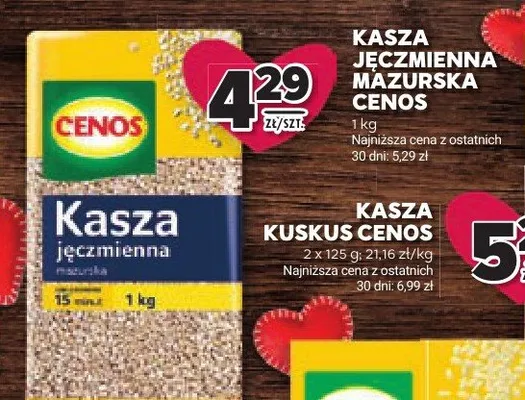 Kasza kuskus Cenos promocja w Stokrotka