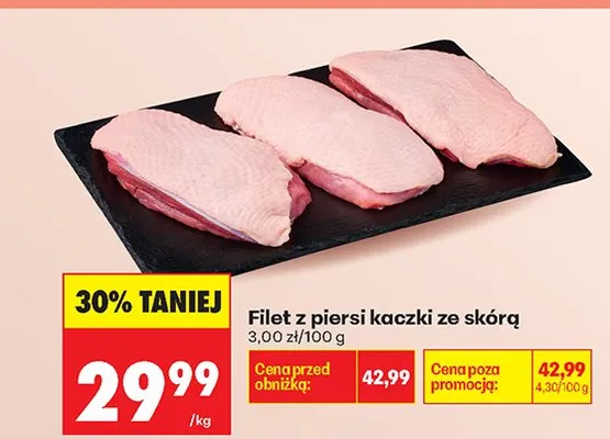 Filet z piersi kaczki ze skórą promocja w Biedronka