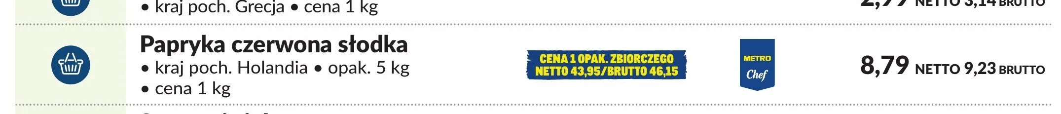 Papryka czerwona słodka promocja w Makro