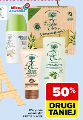 Wszystkie kosmetyki Le Petit Olivier DRUGI -50% promocja w Carrefour