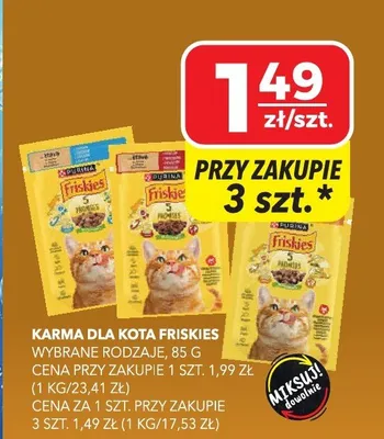 Karma dla kota Friskies promocja w Top Market