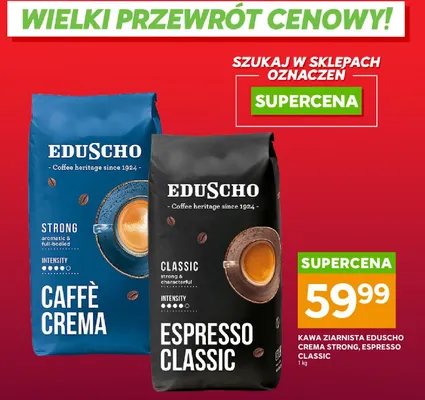 Kawa ziarnista Crema Strong promocja w Stokrotka