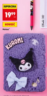Notes Kuromi promocja w Biedronka