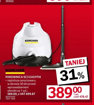 Parownica SC3 EasyFix Kärcher promocja w Selgros