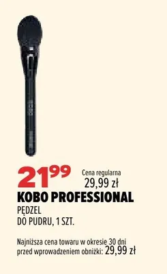 Pędzel do pudru Kobo Professional promocja w Drogerie Natura