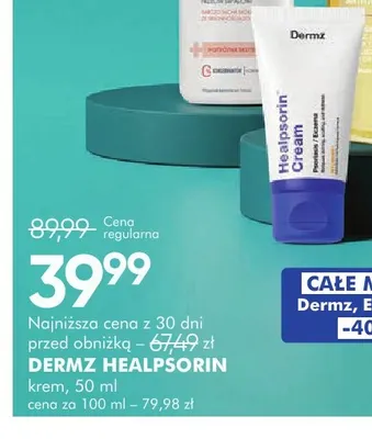 Krem Dermz Healpsorin promocja w Super-Pharm