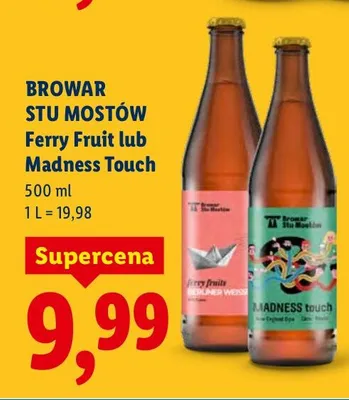 Piwo Ferry Fruit  promocja w Lidl