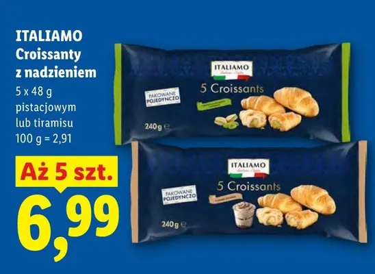 Croissanty z nadzieniem pistacjowym Italiamo promocja w Lidl