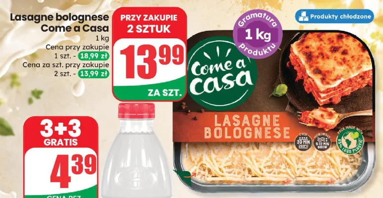 Lasagne bolognese Come a Casa promocja w Dino