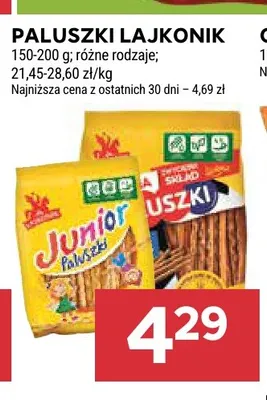 Paluszki Lajkonik promocja w Stokrotka
