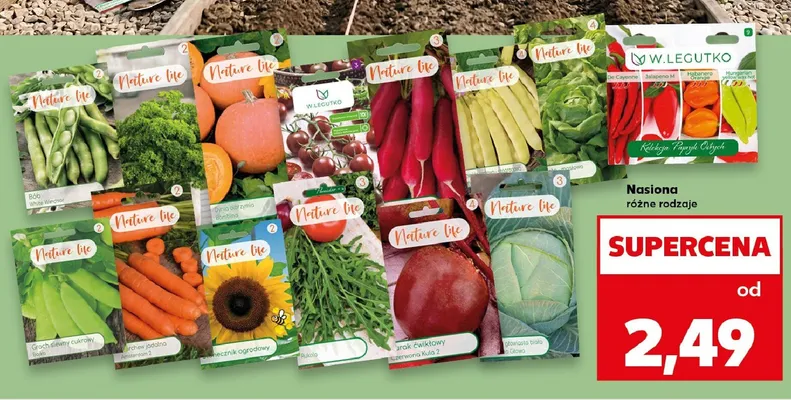 Nasiona Rzodkiewka Nature life promocja w Kaufland