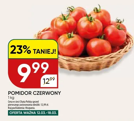 Pomidor czerwony promocja w Chata Polska