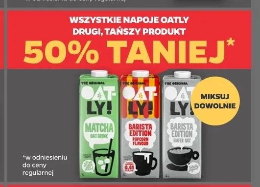 Napój owsiany Barista Edition Oatly promocja w Netto