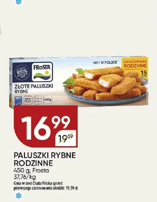 Złote paluszki rybne rodzinne Frosta promocja w Chata Polska