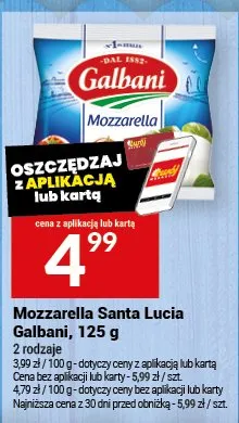 Mozzarella santa lucia galbani promocja w Twój Market