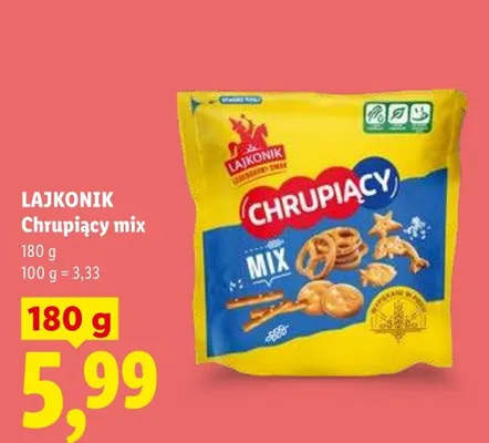 Chrupiący mix Lajkonik promocja w Lidl