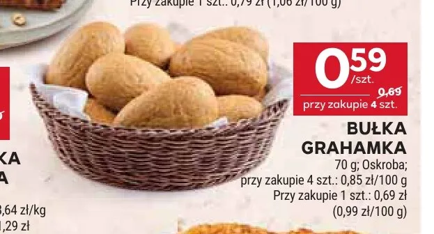 Bułka grahamka Oskroba promocja w Stokrotka
