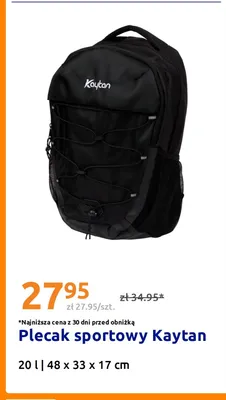 Plecak sportowy Kaytan promocja w Action