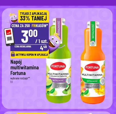 Napój multiwitamina Fortuna promocja w POLOmarket
