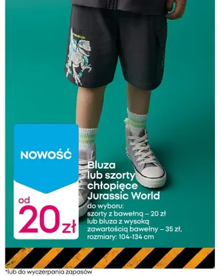 Szorty chłopięce Jurassic World promocja w Pepco