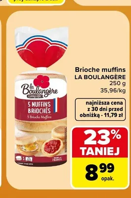 Brioche muffins La Boulangère promocja w Carrefour Market